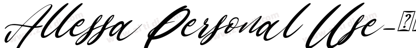 Allessa Personal Use字体转换